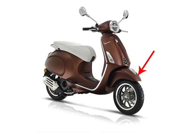 Voorspatbord Piaggio origineel mat — geschikt voor Piaggio Bruin 139
