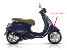 Voorspatbord Piaggio origineel blauw met — geschikt voor Piaggio 289