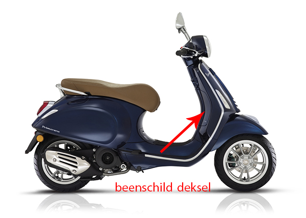 Beenschild Piaggio origineel — geschikt voor Piaggio Deksel 289