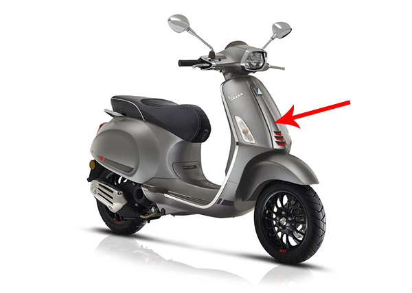 Voorscherm Piaggio origineel midden — geschikt voor Piaggio 5 Titanio 707