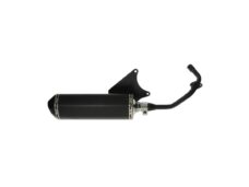 Uitlaat jamarcol ovaal (mod.Akrapovic) zwart/zwart primavera — geschikt voor Piaggio I-get