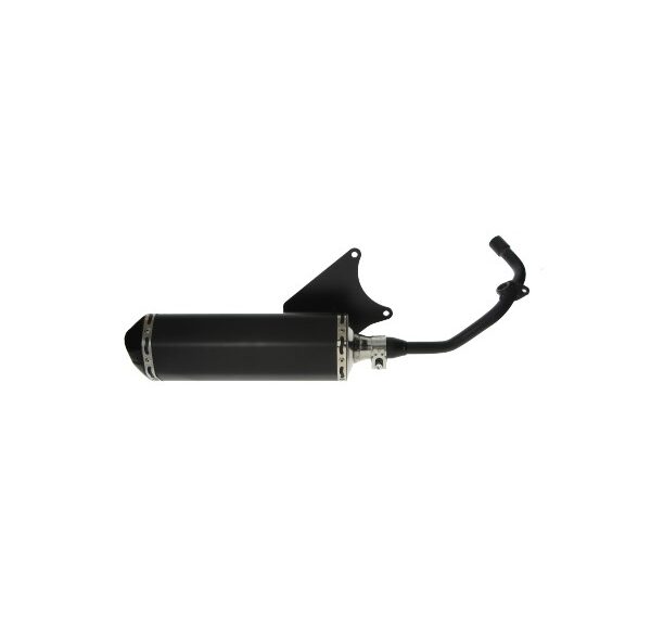 Uitlaat jamarcol ovaal (mod.Akrapovic) zwart/zwart primavera — geschikt voor Piaggio I-get