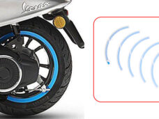 Stickerset Piaggio origineel achterwiel blauw — geschikt voor Piaggio Elettrica