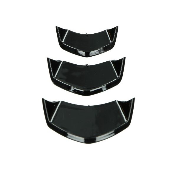 sierstripset DMP voorscherm midden euro-4/5 zwart glans primavera