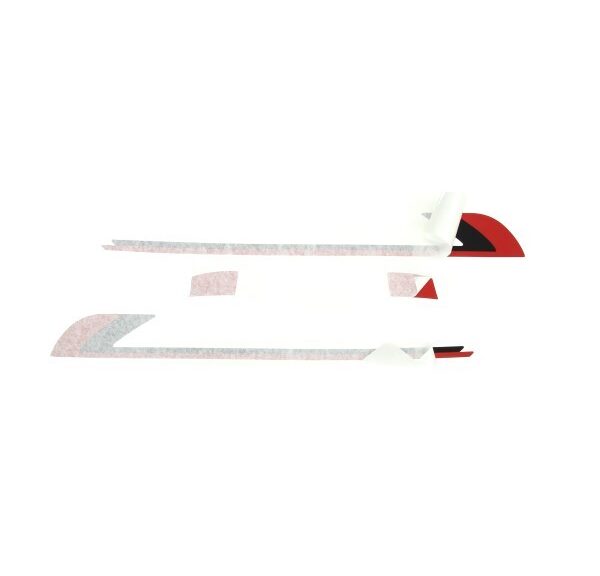 stickerset zijscherm rood/zwart sprint sport 4t (euro4)