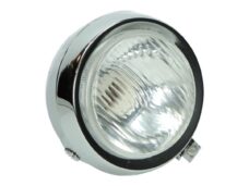 Koplamp rond chroom — geschikt voor Puch Maxi