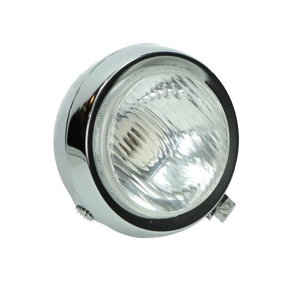 Koplamp rond chroom — geschikt voor Puch Maxi