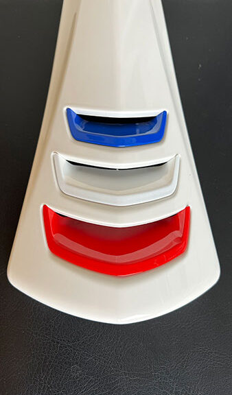 Sierstripset DMP voorscherm franse vlag blauw/wit/rood /5 primavera