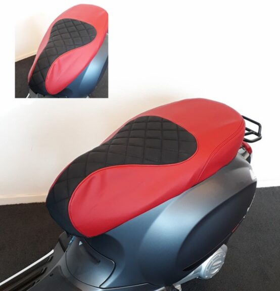 buddydek Regia (made in EU) Vespa exclusief diamant rood/zwart primavera