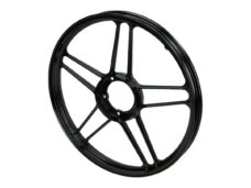 Voorwiel/achterwiel fast-arrow ster aluminium 10 spaaks 17 inch zwart glans X30