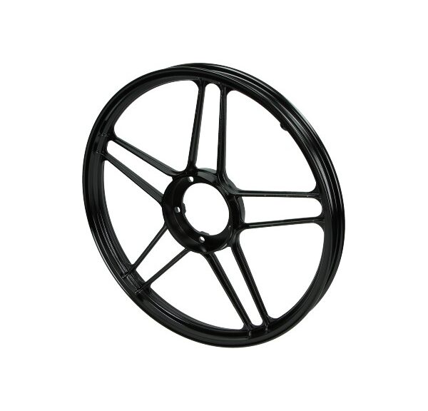 Voorwiel/achterwiel fast-arrow ster aluminium 10 spaaks 17 inch zwart glans X30