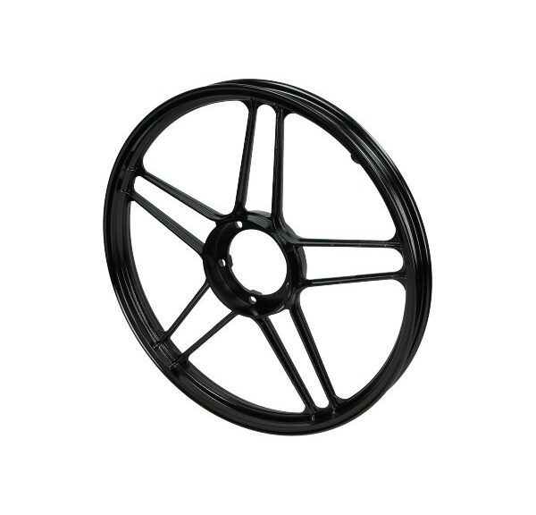 voorwiel/achterwiel fast-arrow ster aluminium 10 spaaks 17 inch zwart glans X30