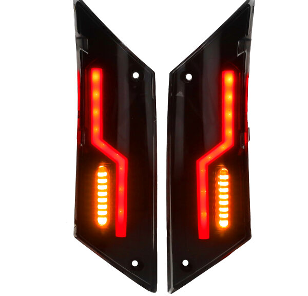 Knipperlichtset Power1 LED tube E-KEUR EVO-1 achter smoke — geschikt voor Piaggio