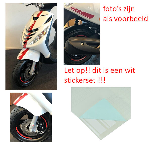 Stickerset sport /4/5 AMG wit