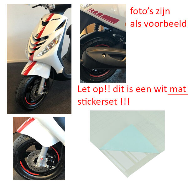 Stickerset sport /4/5 AMG wit mat