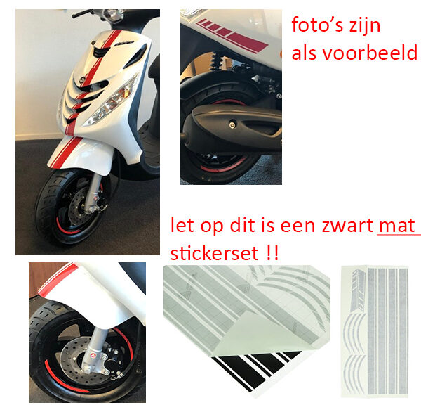 Stickerset sport /4/5 AMG zwart mat