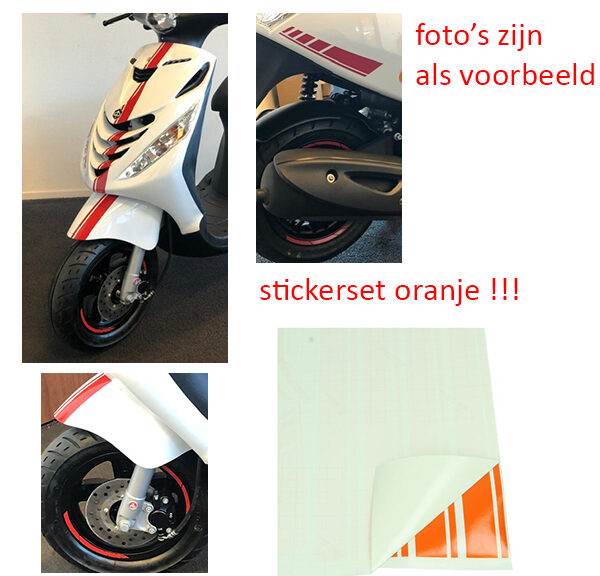 Stickerset sport /4/5 AMG oranje