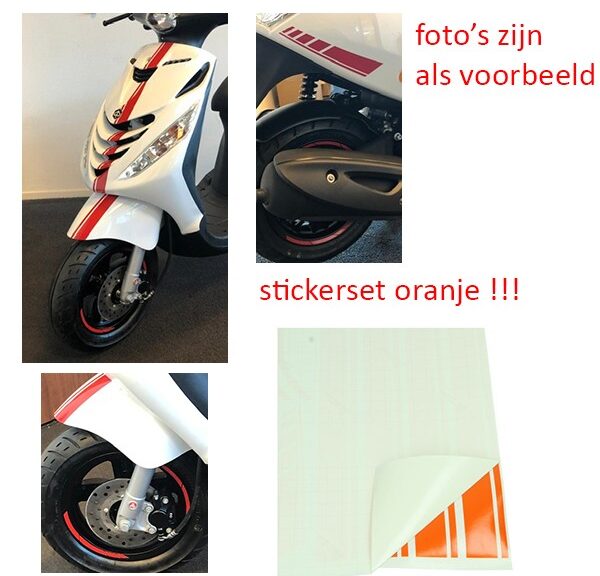 stickerset sport euro-2/4/5 AMG oranje 14-delig zip2000