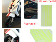 Stickerset sport /4/5 AMG geel fluor