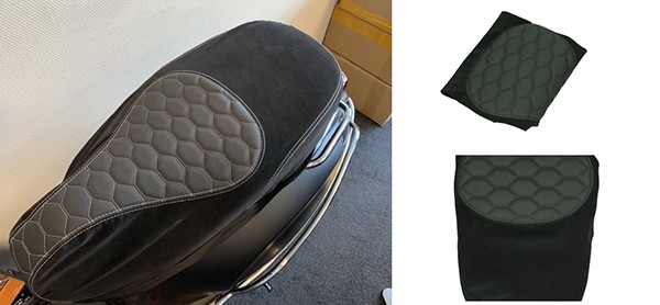 buddydek Regia (made in EU) Vespa designo alcantara zwart primavera