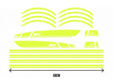 Stickerset sport /4/5 AMG geel fluor 16-delig primavera
