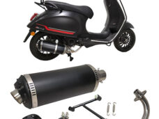 Uitlaat Power1 Evo-1 zwart/alu primavera 4t-2v