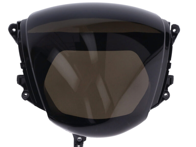 Koplamp glas tellerglas donker smoke Race — geschikt voor Piaggio