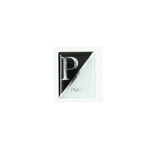 sticker logo voorscherm zwart/wit 3d lx