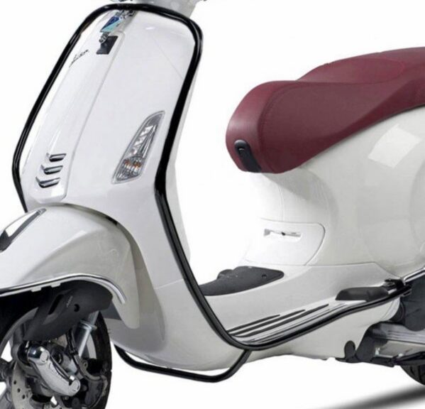 sierbeugelset Piaggio origineel voorzijde zwart mat primavera