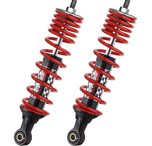 Schokbrekerset yss hybrid DTG maxi scooter achter 340mm rood grand dink
