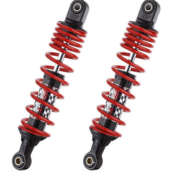 schokbrekerset yss hybrid DTG maxi scooter Piaggio achter 340mm rood beverly 125cc