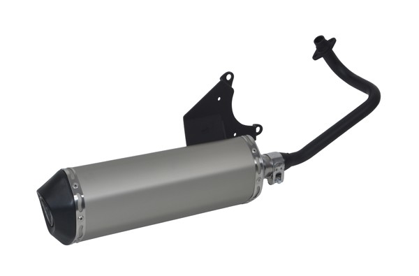 uitlaat jamarcol ovaal (made in EU) (model Akrapovic) euro-2 alu/zwart lx 4t