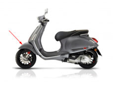 Voorspatbord Piaggio origineel grijs — geschikt voor Piaggio Titanio 742