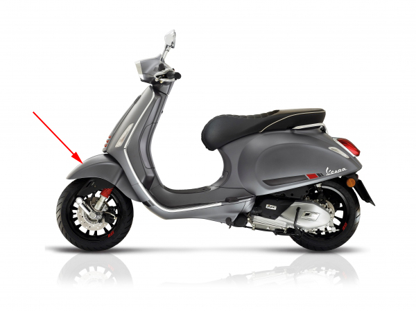 Voorspatbord Piaggio origineel grijs — geschikt voor Piaggio Titanio 742