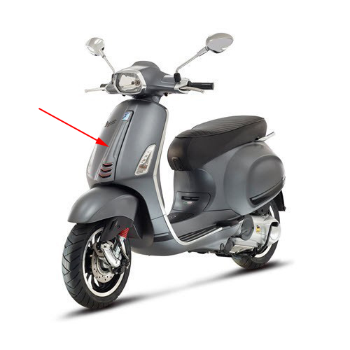 Voorscherm Piaggio origineel midden grijs — geschikt voor Piaggio Titanio 742