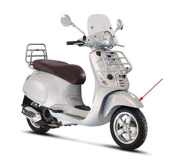 Voorspatbord Piaggio origineel grijs — geschikt voor Piaggio 791