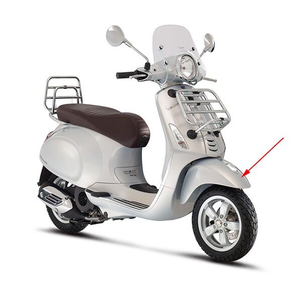 voorspatbord Piaggio origineel grijs 791/b primavera touring 1b000947000hh