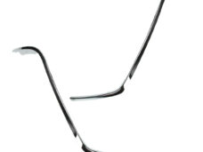 Sierstripset beenschild links+rechts chroom primavera