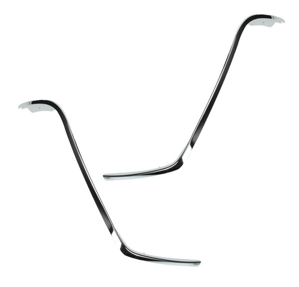 Sierstripset beenschild links+rechts chroom primavera
