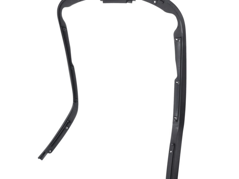Sierstripset beenschild zwart mat 3-delig primavera