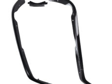 Sierstripset beenschild zwart glans 3-delig primavera