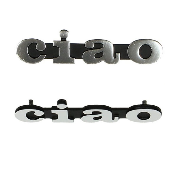 Logo zijscherm woord [Ciao]