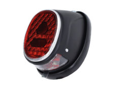 Achterlicht oldtimer compleet +rubber zwart — geschikt voor Tomos