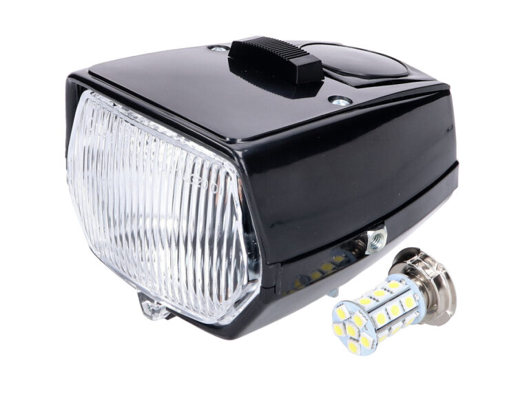 Koplamp Dmp Led Met Lichtschakelaar Zwart Puch Maxi