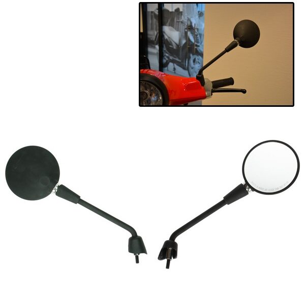 spiegelset lang model origineel E-keur zwart mat gts alle mod.