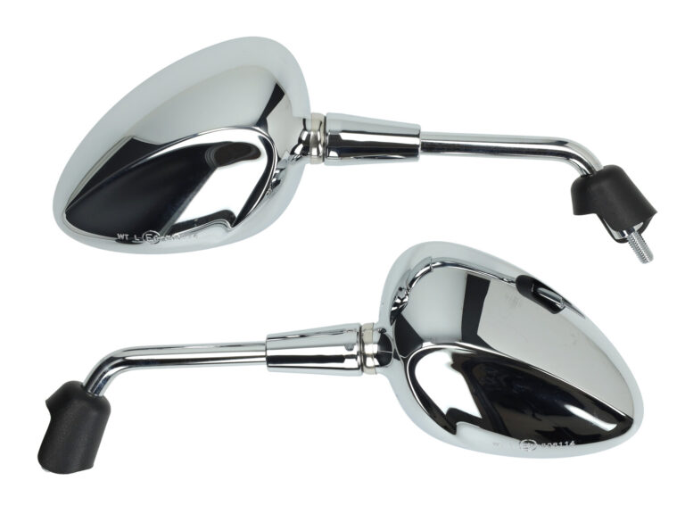 Spiegelset kort model origineel E-KEUR chroom sprint