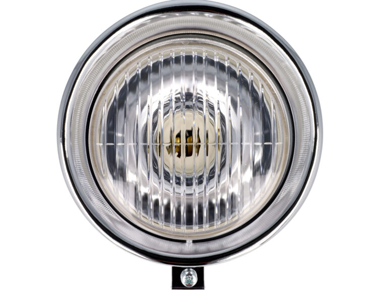 Koplamp Dmp Rond Classic Zwart Puch Maxi, Puch