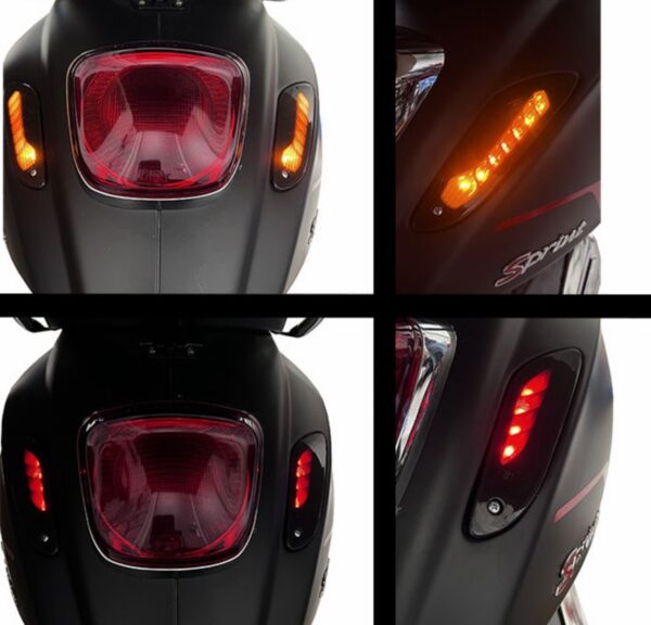 knipperlichtset DMP led e-keur SP +achterl dagrijverlichting achter donker smoke primavera