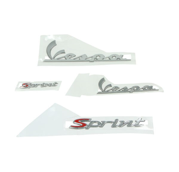 Stickerset — geschikt voor Vespa 4-delig Sprint