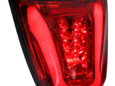 Achterlicht DMP LED tube E-KEUR rand mat zwart/rood glas primavera